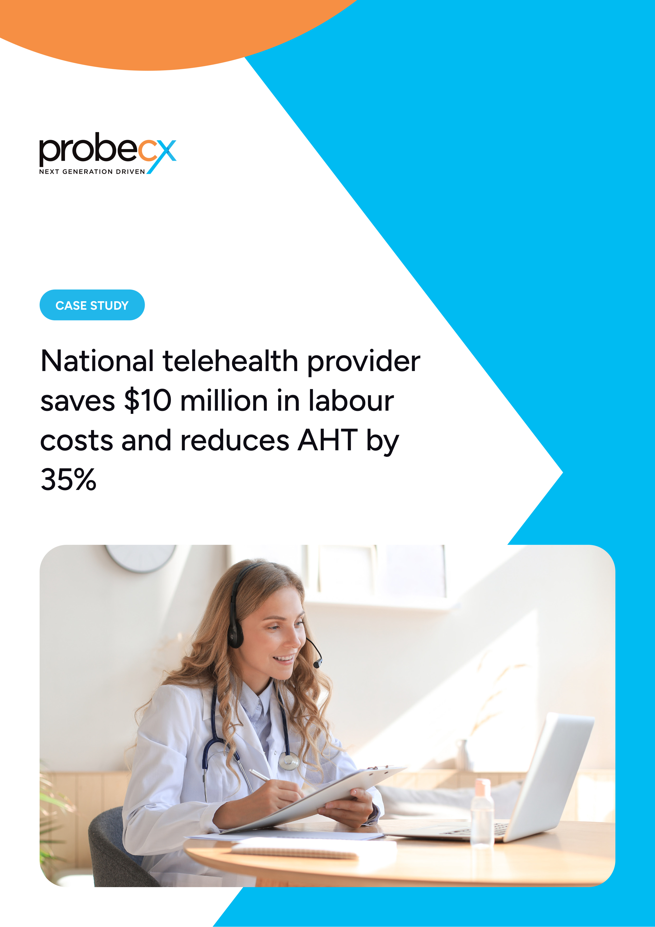 National telehealth provider saves $10 million in labour costs and reduces AHT by 35%