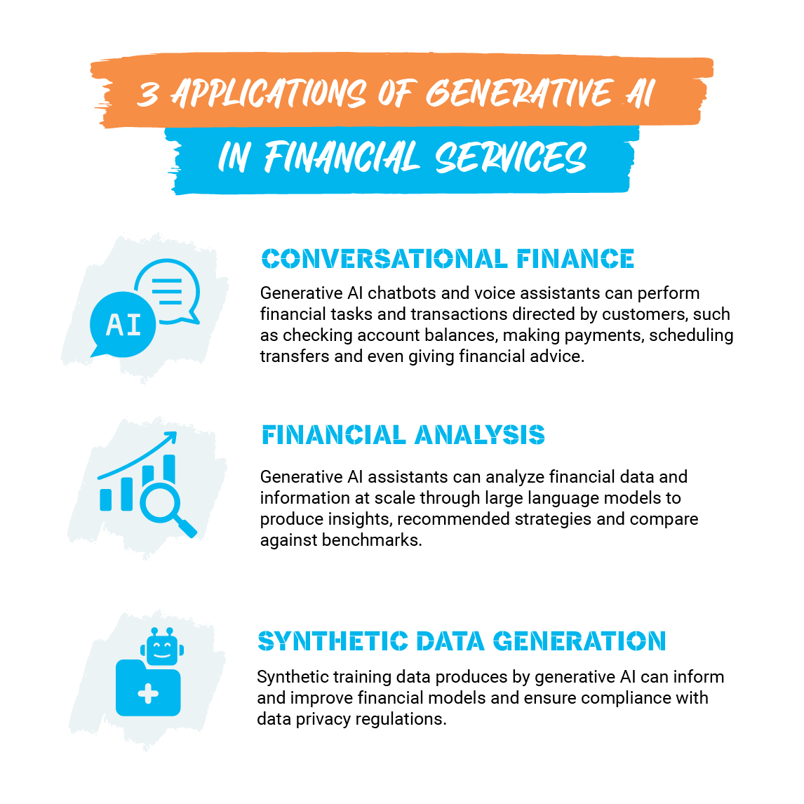3 applications of generative ai in financial services
